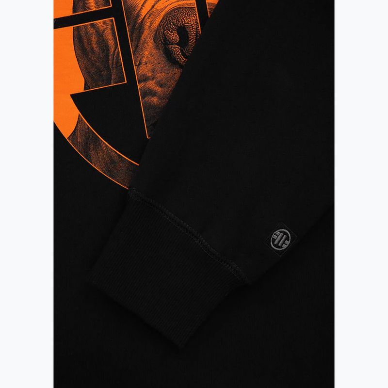 Pitbull West Coast Uomo Felpa a girocollo Orange Dog 24 nero 6