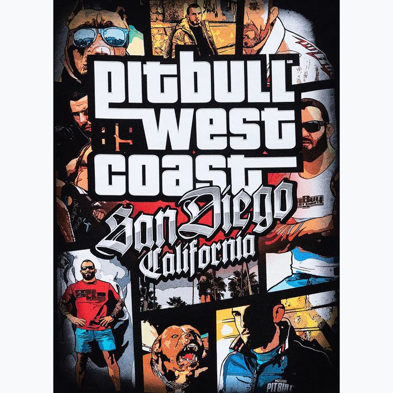 Felpa con cappuccio Most Wanted Pitbull West Coast da uomo, nero 4