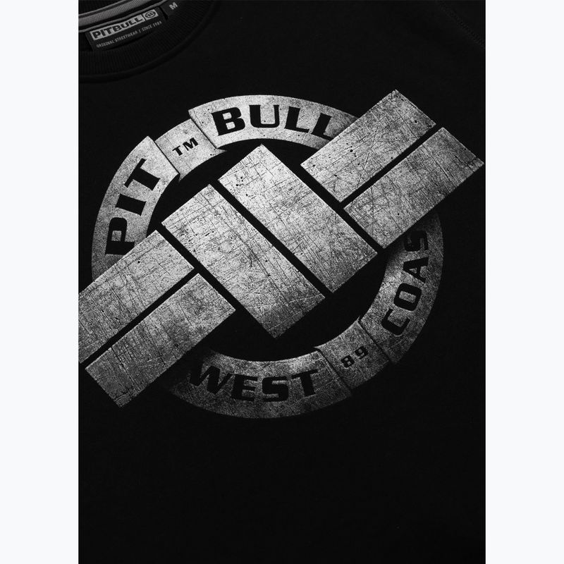 Felpa uomo Pitbull West Coast Crewneck Steel Logo X nero 3