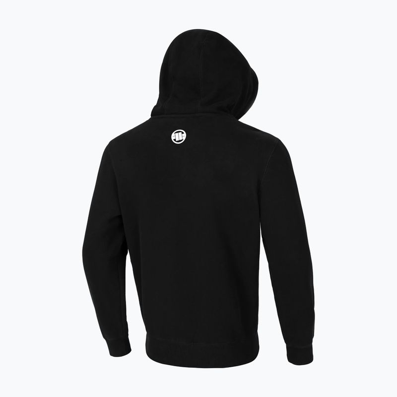 Felpa da uomo Pitbull con cappuccio Steel Logo X nero 2