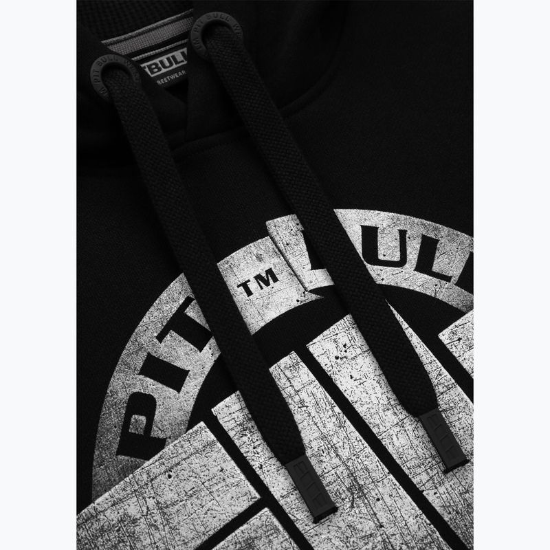 Felpa da uomo Pitbull con cappuccio Steel Logo X nero 3
