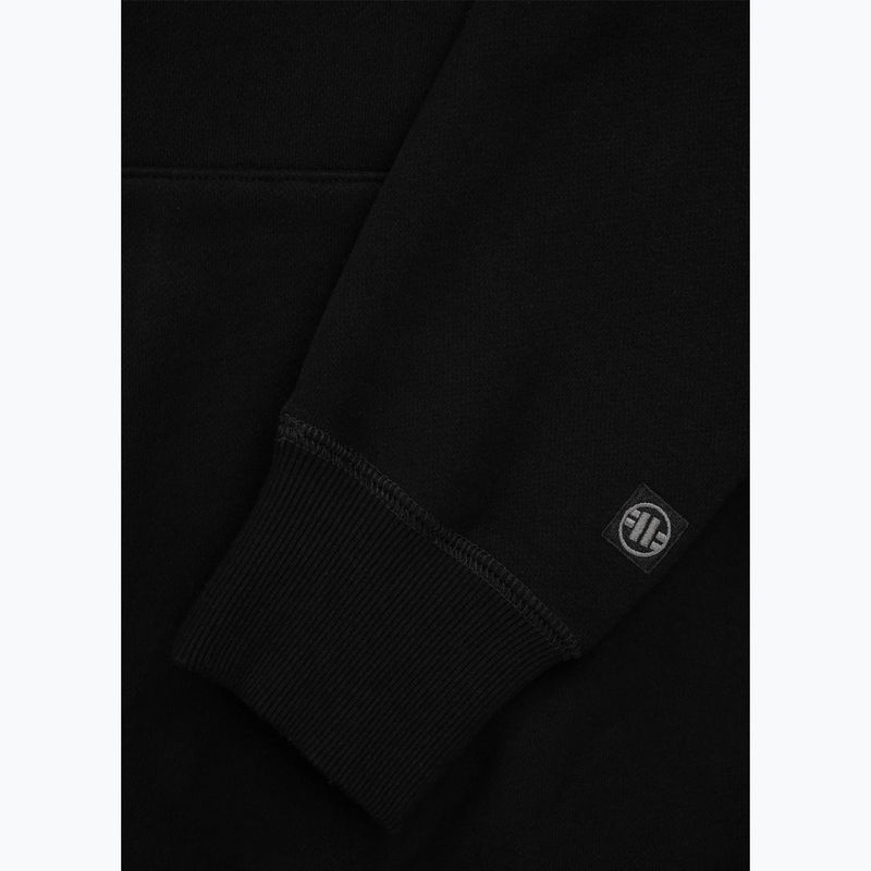 Felpa da uomo Pitbull con cappuccio Steel Logo X nero 6