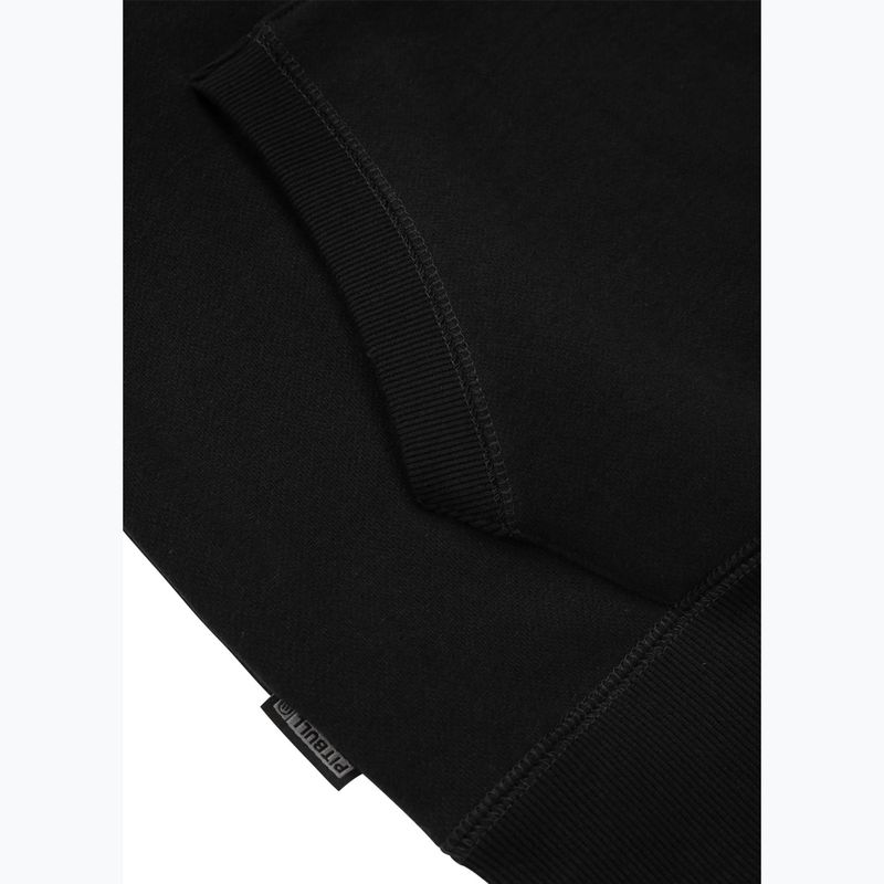 Felpa da uomo Pitbull con cappuccio Steel Logo X nero 7