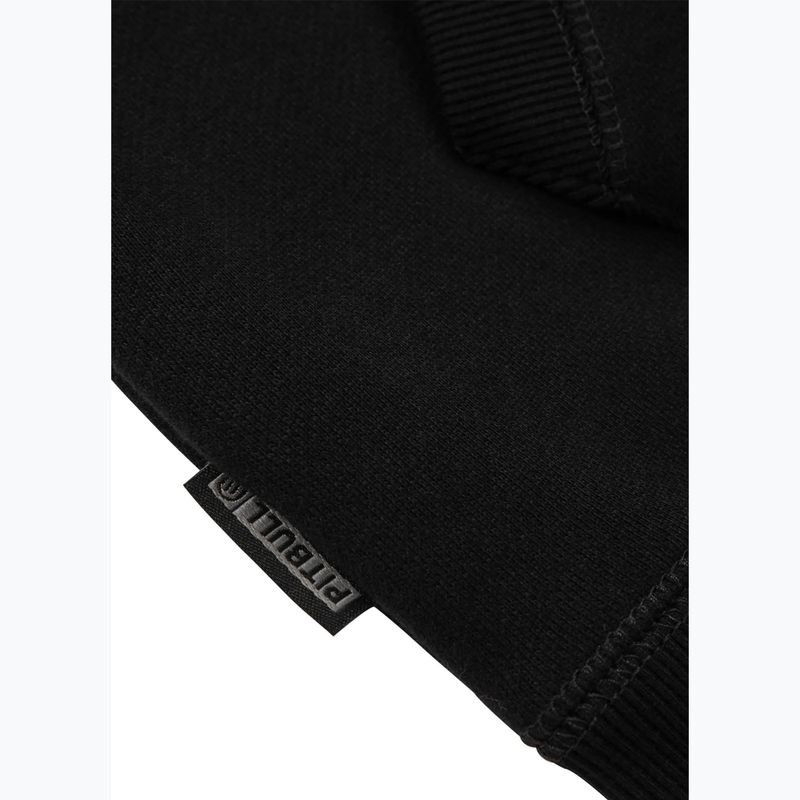Felpa da uomo Pitbull con cappuccio Steel Logo X nero 8