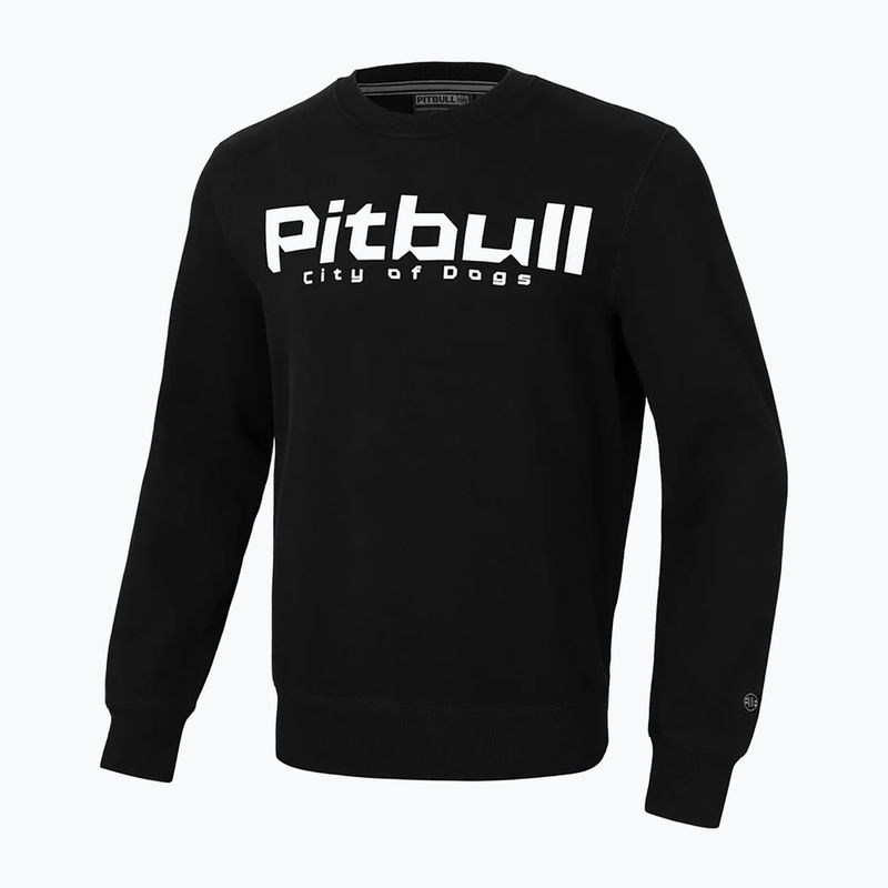Felpa da uomo Pitbull West Coast Crewneck City Of Dogs nero
