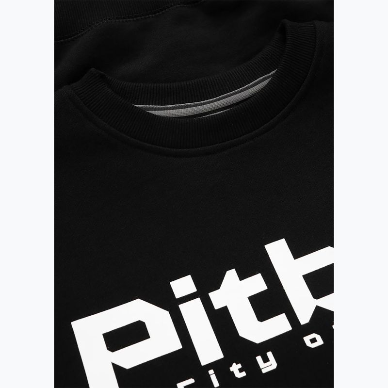 Felpa da uomo Pitbull West Coast Crewneck City Of Dogs nero 3