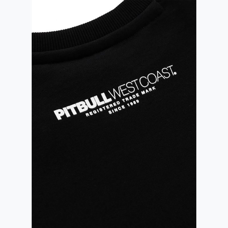 Felpa uomo Pitbull West Coast Crewneck Classic Logo nero 5