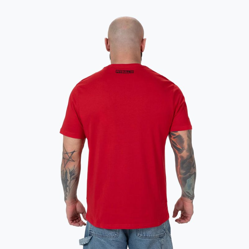 Maglietta Pitbull Hilltop uomo rosso lampone 3