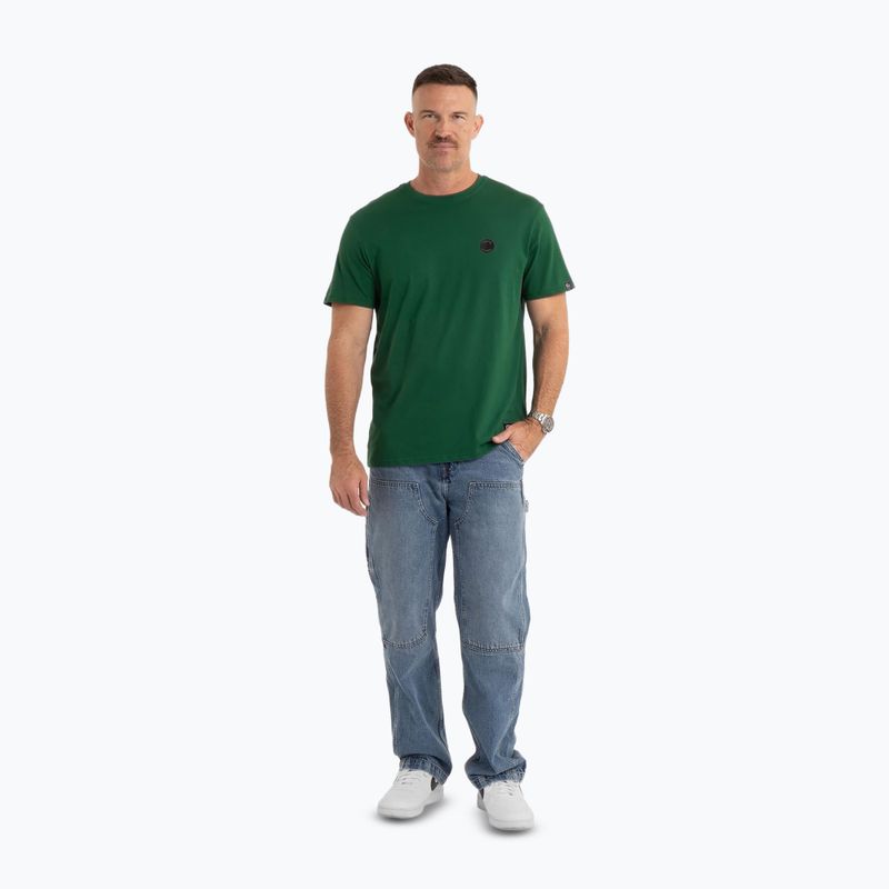 Maglietta Pitbull Small Logo verde foglia da uomo 2