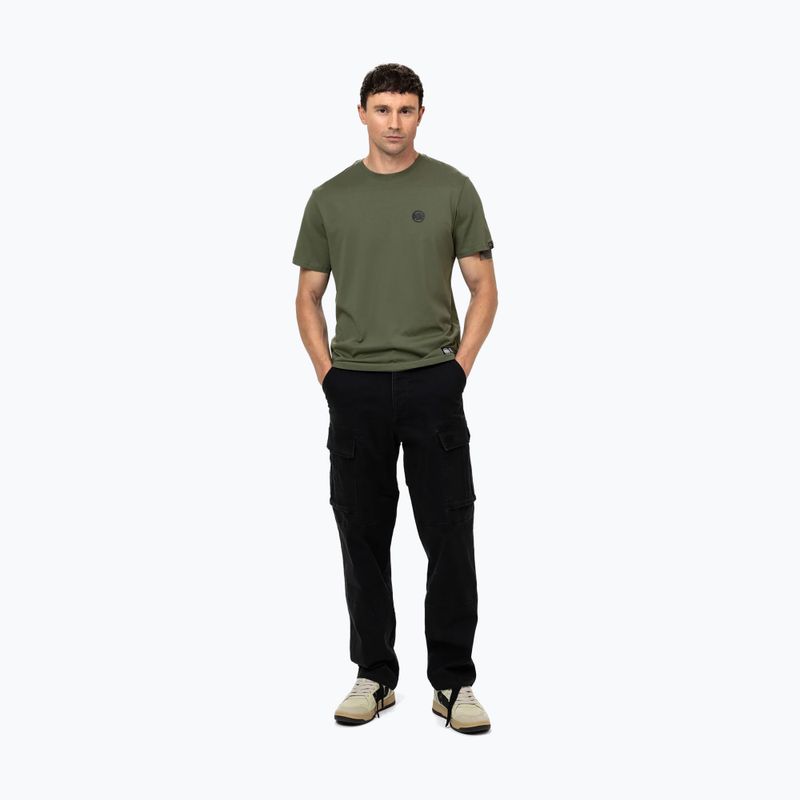 T-shirt da uomo Pitbull Small Logo olive 2