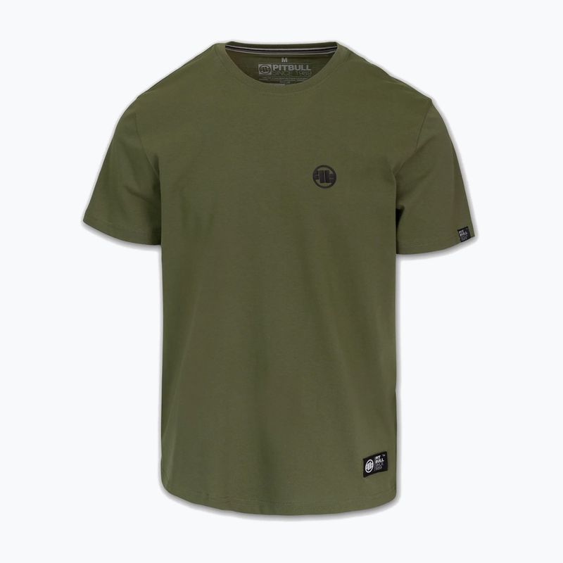 T-shirt da uomo Pitbull Small Logo olive 4