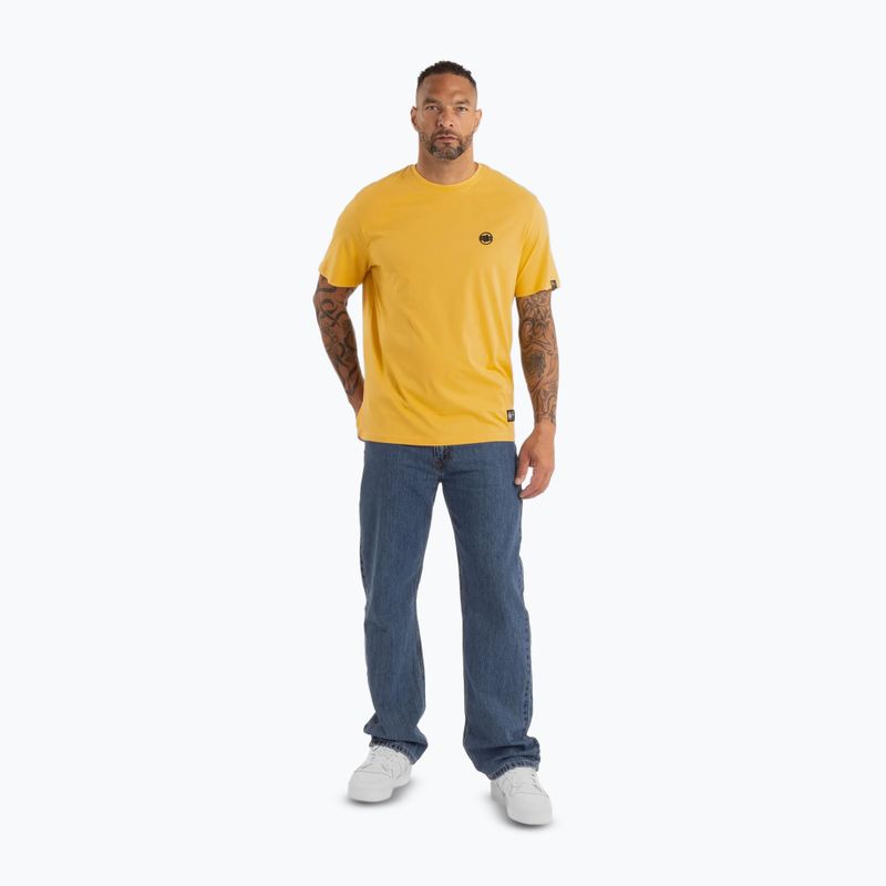 Maglietta Pitbull Small Logo uomo giallo pallido 2