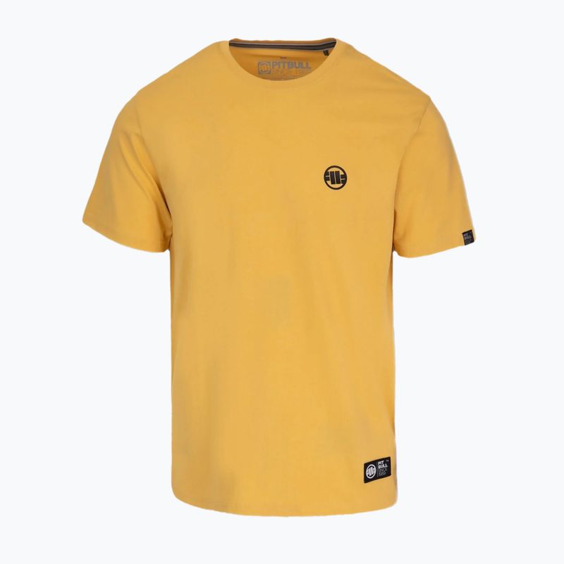 Maglietta Pitbull Small Logo uomo giallo pallido
