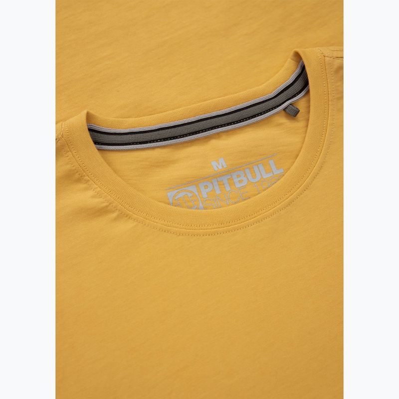 Maglietta Pitbull Small Logo uomo giallo pallido 3