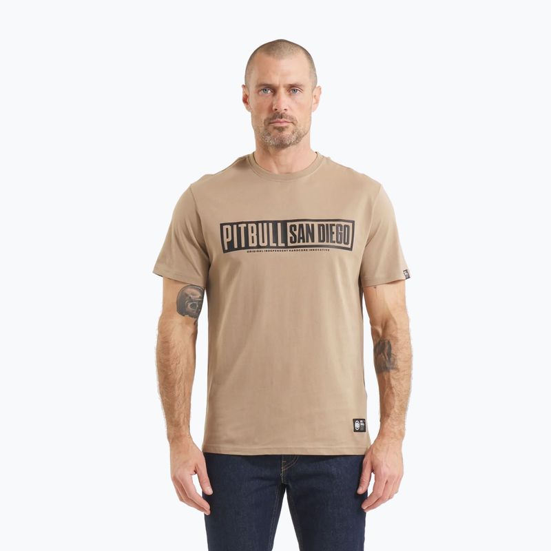 Maglietta da uomo Pitbull Eighty Nine Dog sabbia scuro