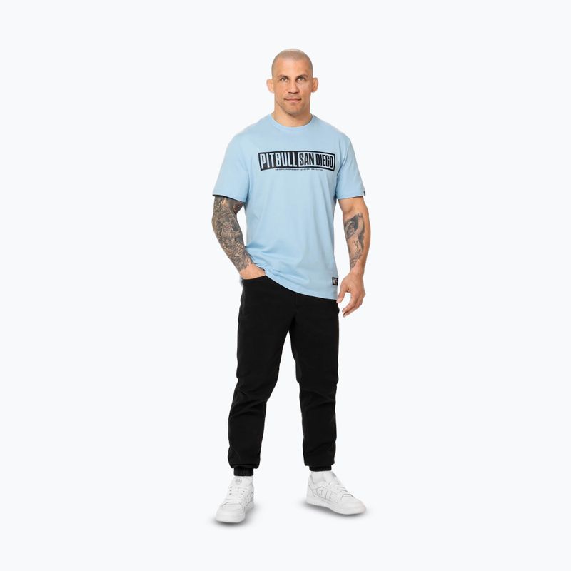Maglietta da uomo Pitbull Eighty Nine Dog blu chiaro 2