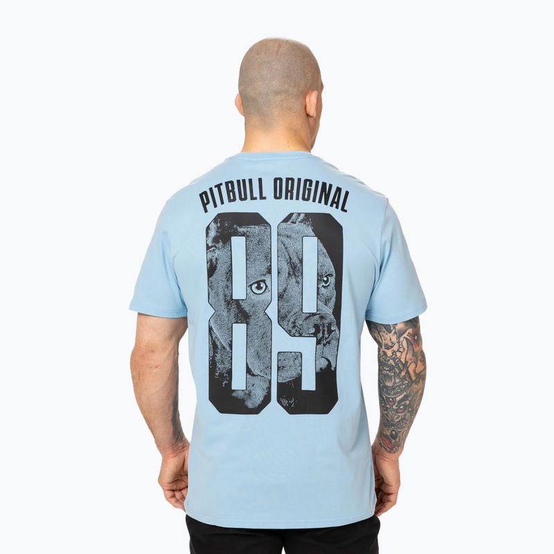 Maglietta da uomo Pitbull Eighty Nine Dog blu chiaro 3