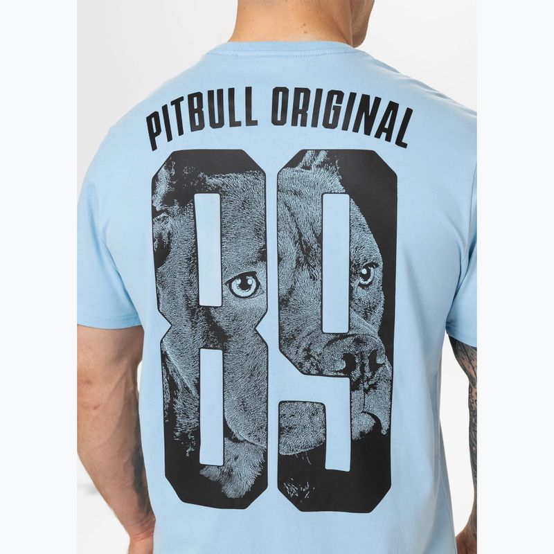 Maglietta da uomo Pitbull Eighty Nine Dog blu chiaro 4