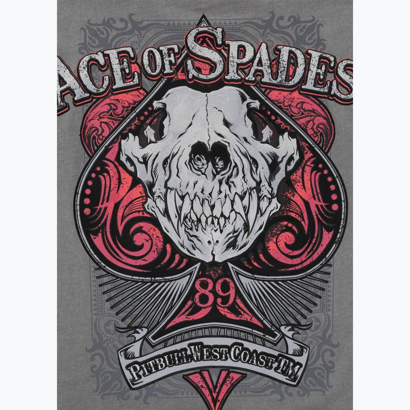 Maglietta Pitbull Ace Of Spades uomo grigio 8