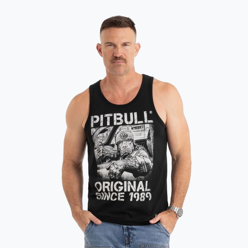 Maglietta Pitbull Tank Top Drive nera da uomo