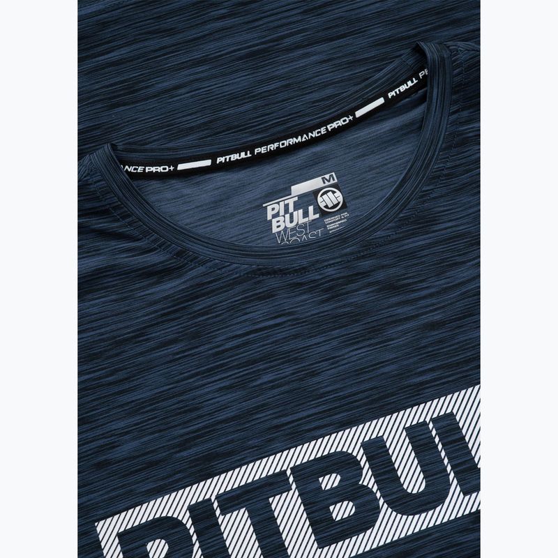 Pitbull Hilltop T-shirt sportiva casual da uomo, blu melange 6