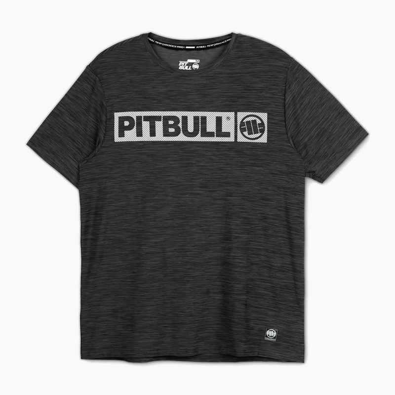 Pitbull Hilltop Casual Sport - Maglietta da uomo nera melange 4