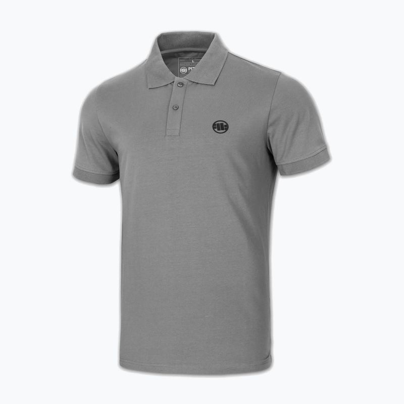 Maglia Polo Pitbull Uomo Piccolo Logo grigio