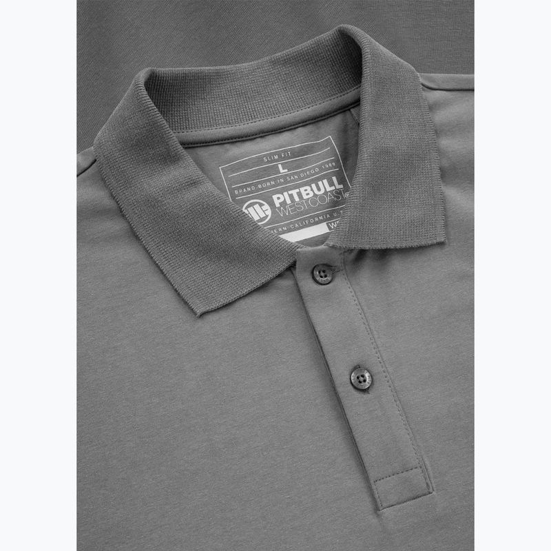 Maglia Polo Pitbull Uomo Piccolo Logo grigio 3