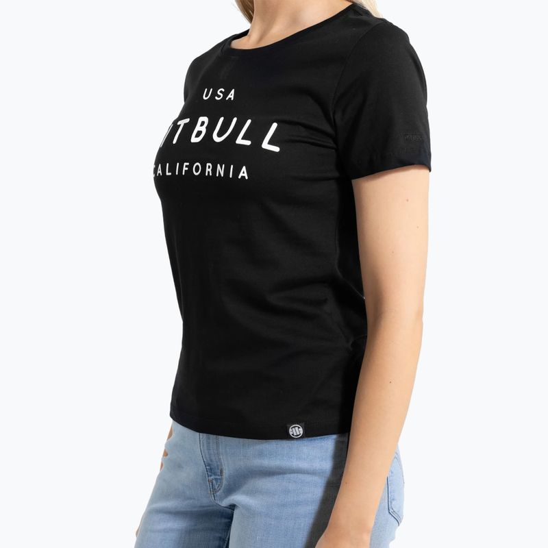 Maglietta Pitbull Usa donna Cal nero 4