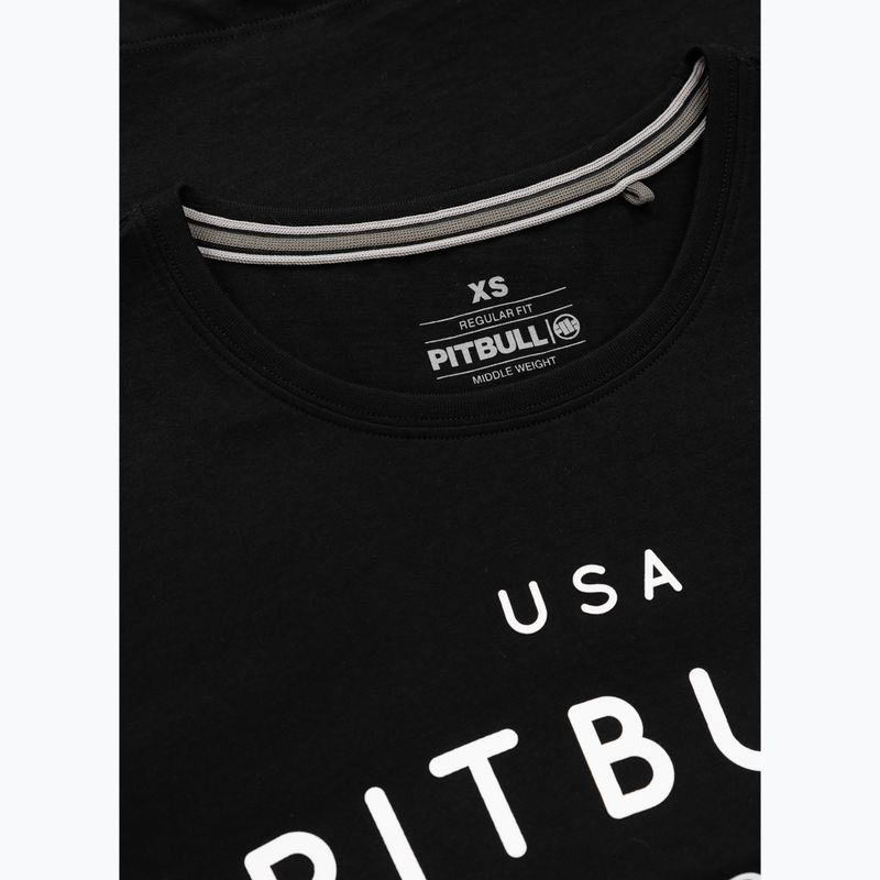 Maglietta Pitbull Usa donna Cal nero 3