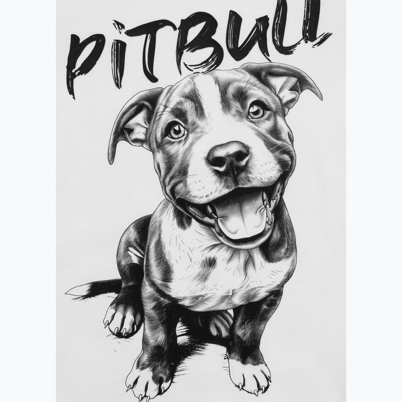 Maglietta Pitbull Puppy 2 da donna, bianco 8