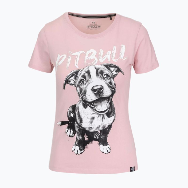 Maglietta da donna Pitbull Puppy 2 rosa polvere 5