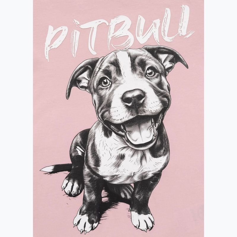 Maglietta da donna Pitbull Puppy 2 rosa polvere 8