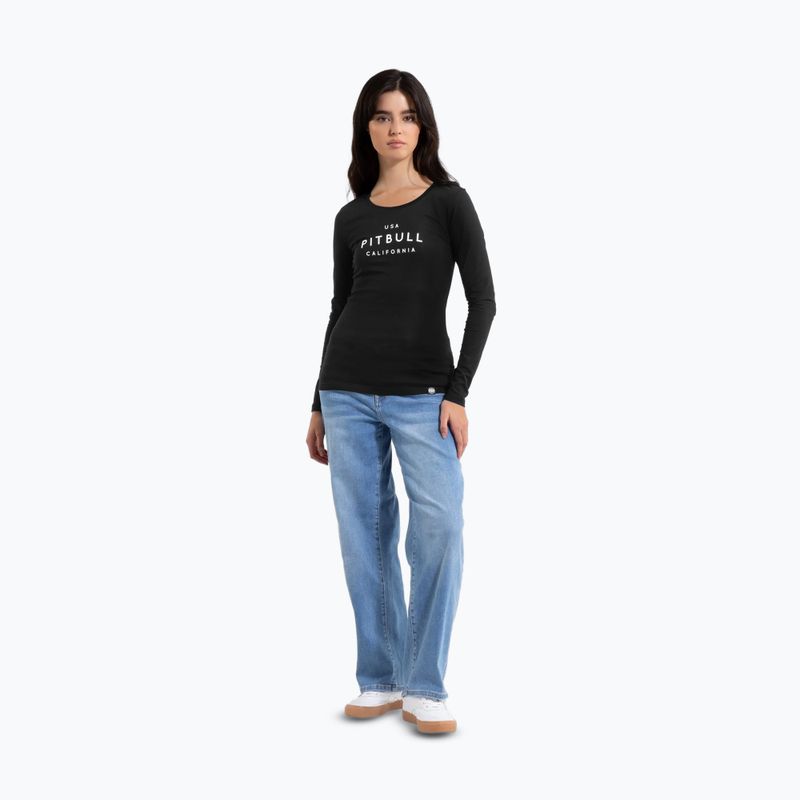 Pitbull Usa Cal Slim Fit Longsleeve donna nero 2