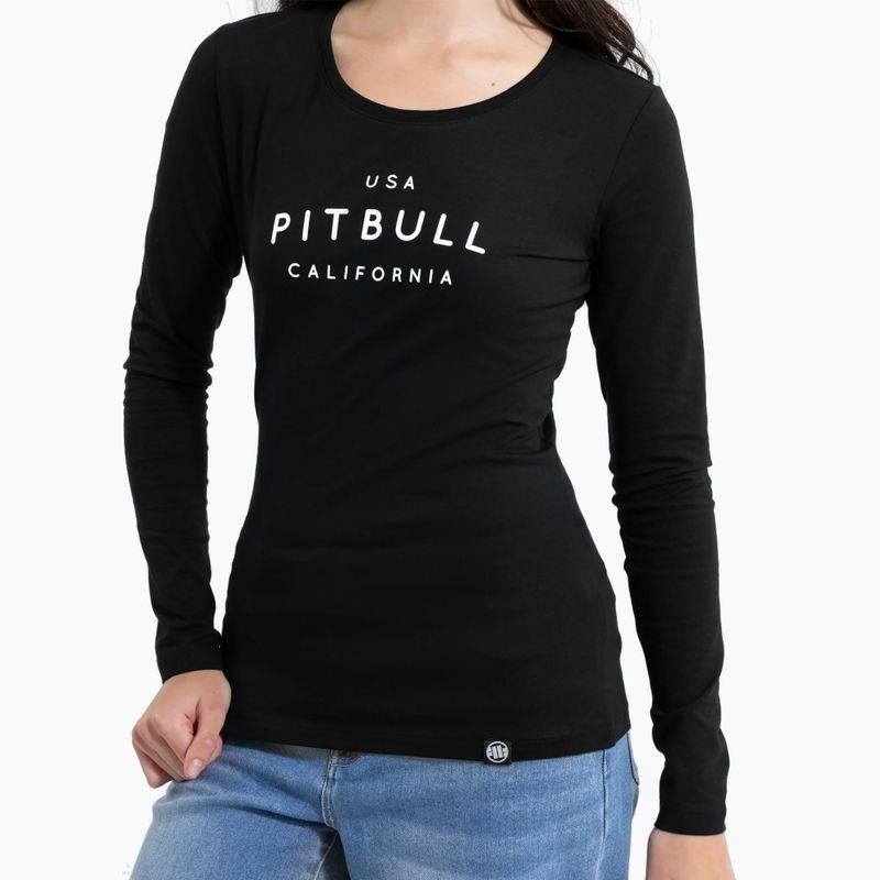 Pitbull Usa Cal Slim Fit Longsleeve donna nero 4