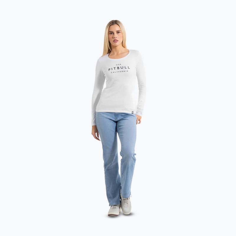 Pitbull Usa Cal Slim Fit Longsleeve donna bianco 2