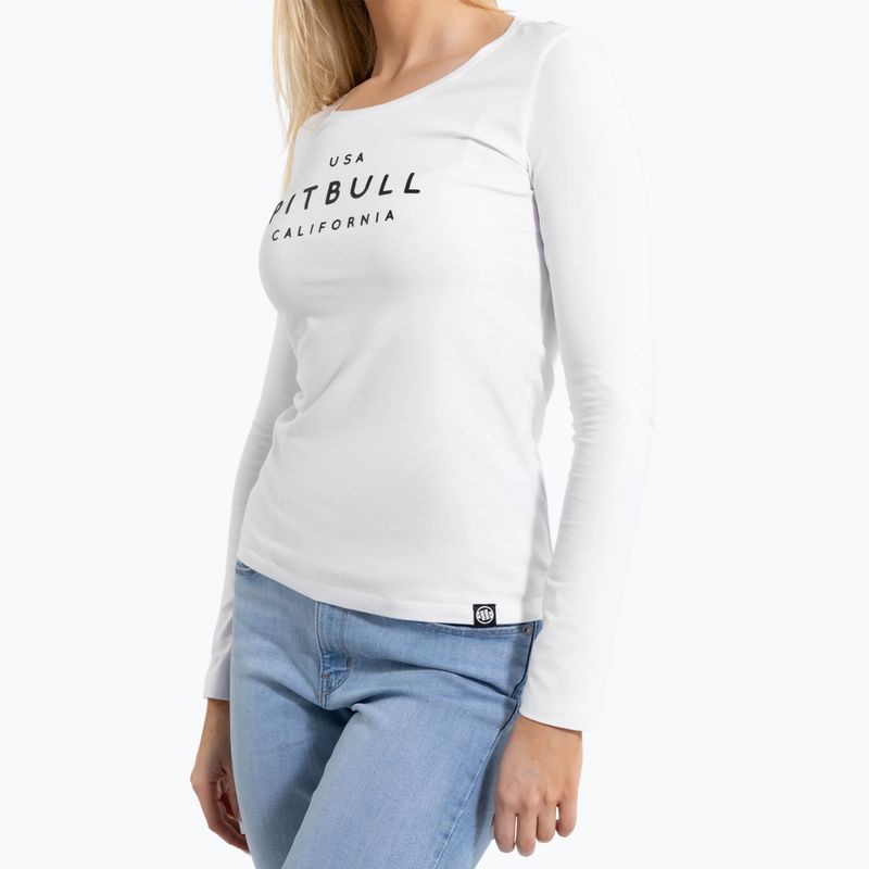 Pitbull Usa Cal Slim Fit Longsleeve donna bianco 5