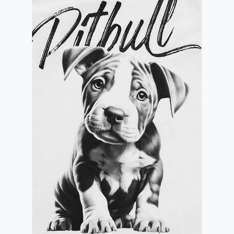 Canotta Pitbull Puppy donna bianco 4