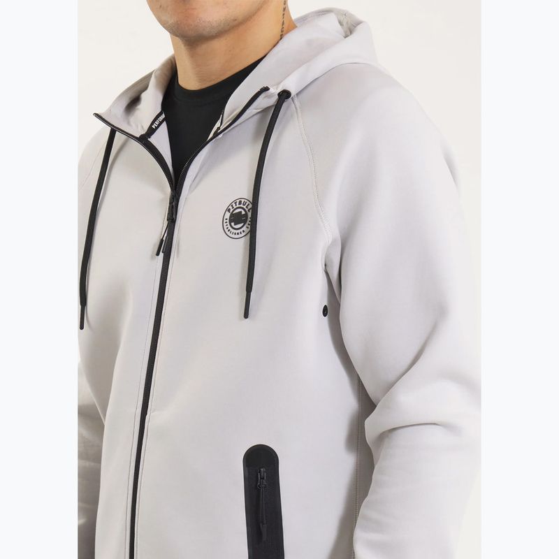 Felpa con cappuccio e zip Pitbull Dogwood da uomo, bianco/blu 4