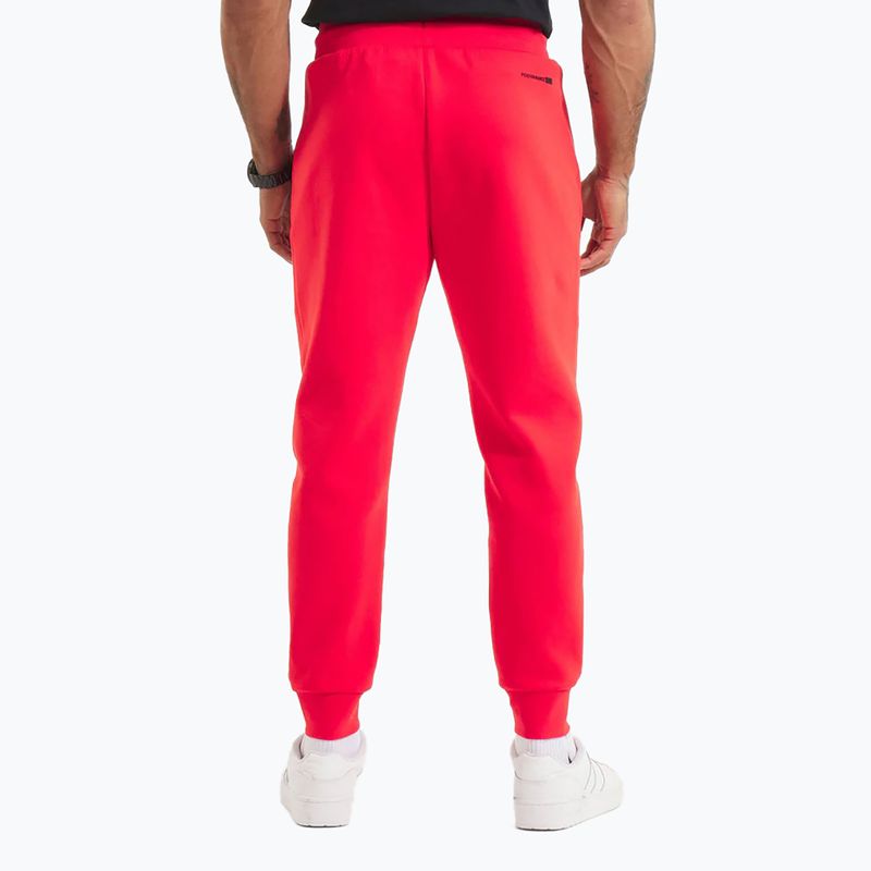 Pantaloni da corsa Dogwood Pitbull da uomo fluo/rosso 2