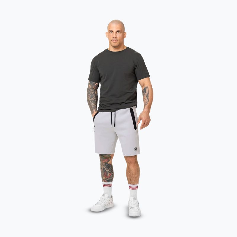 Pantaloncini Pitbull Dogwood Sport da uomo bianco/blu 2