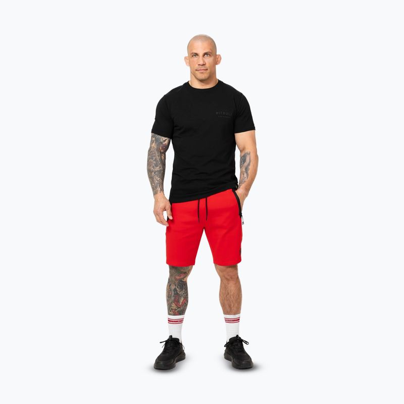 Pantaloncini da uomo Pitbull Dogwood Sport fluo/rosso 2