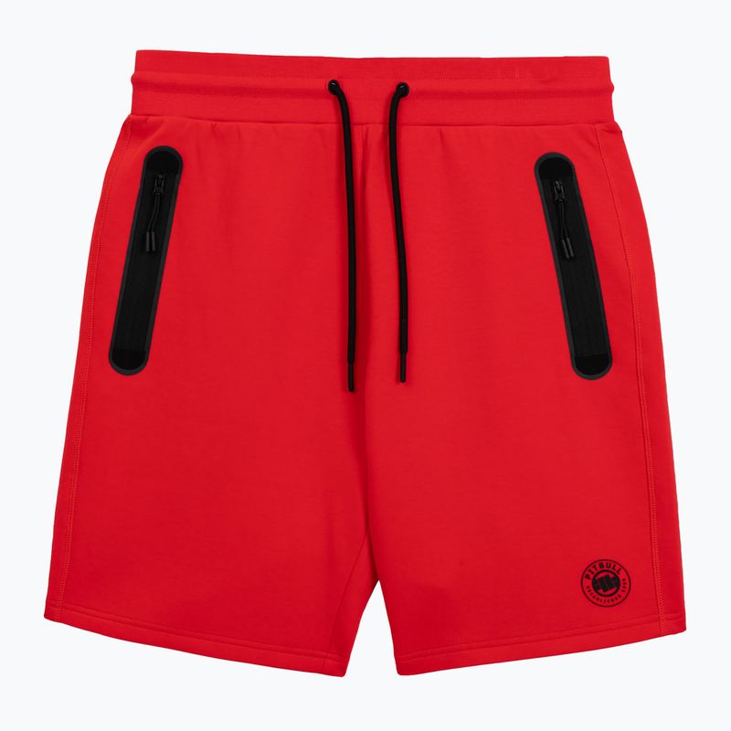 Pantaloncini da uomo Pitbull Dogwood Sport fluo/rosso