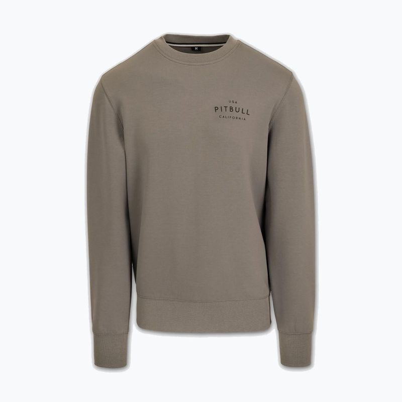Felpa uomo Pitbull Sampson Crewneck Sweatshirt taupe 4