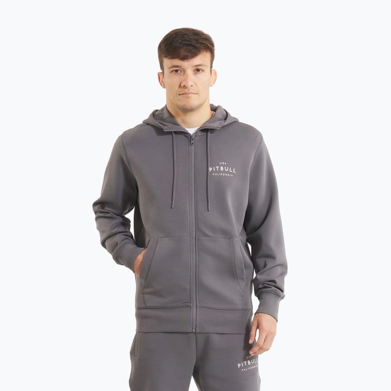 Pitbull Sampson Uomo Felpa con zip e cappuccio grafite 4