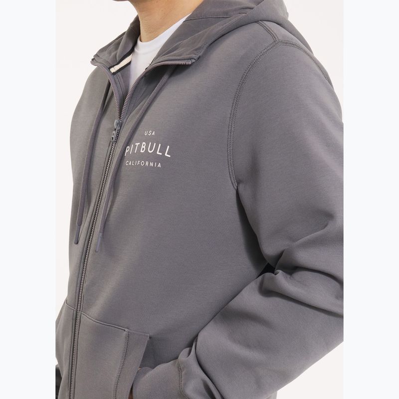 Pitbull Sampson Uomo Felpa con zip e cappuccio grafite 7