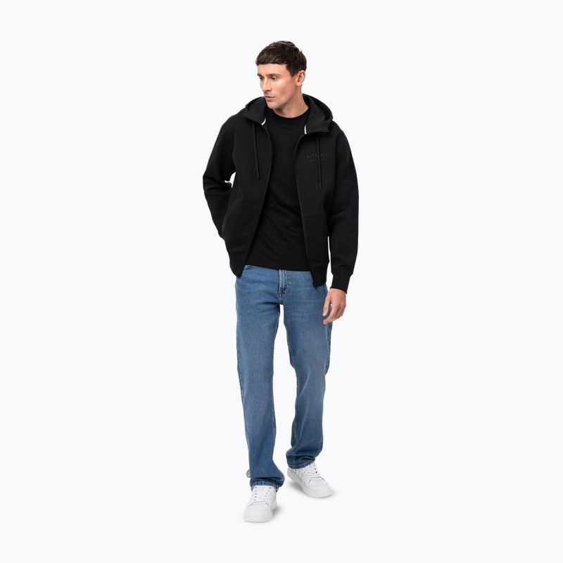 Pitbull Sampson Uomo Felpa con zip e cappuccio nero 2