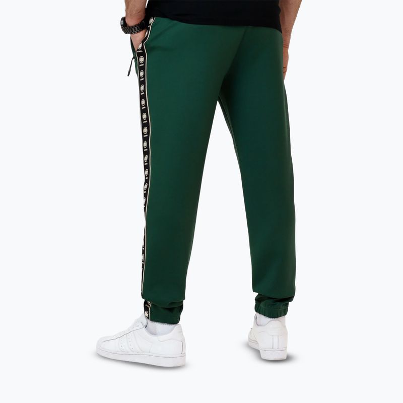 Pantaloni da corsa Pitbull da uomo Powers verde bottiglia 2