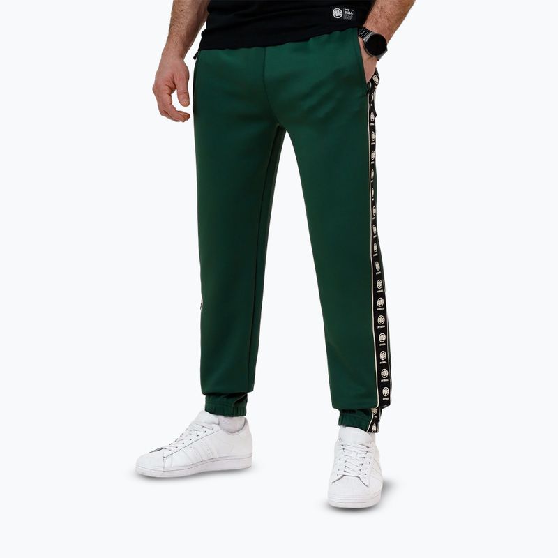 Pantaloni da corsa Pitbull da uomo Powers verde bottiglia 3