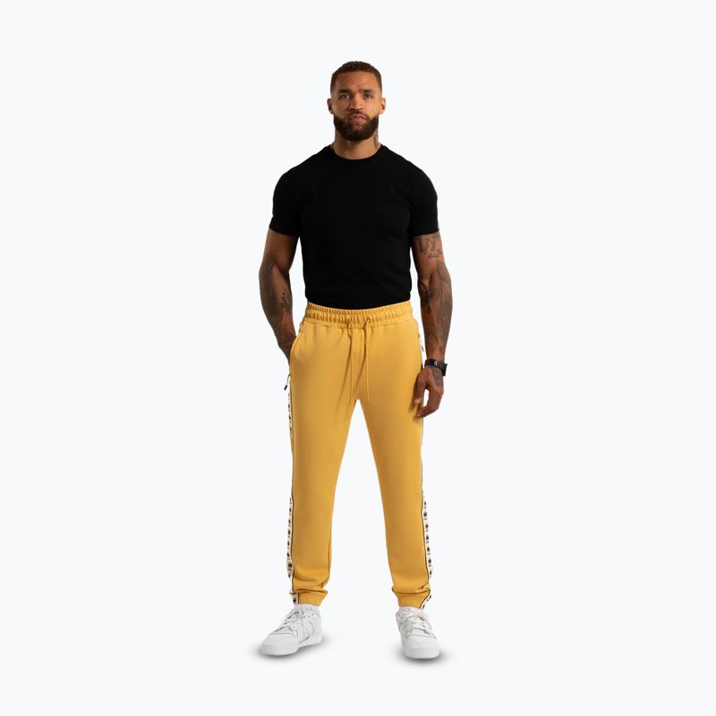 Pantaloni da corsa Pitbull da uomo Powers giallo pallido 2